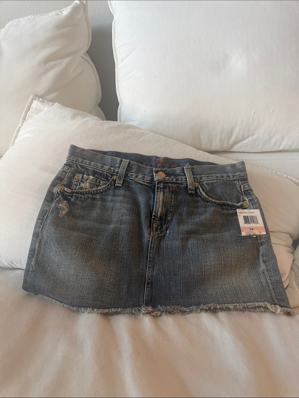 7 for all mankind bootcut mini skirt